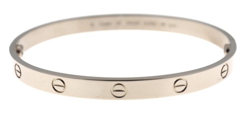 18k white gold - white, love