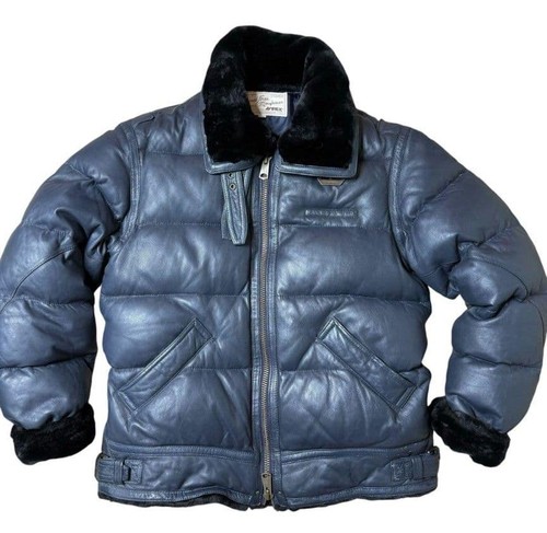 Avirex doudoune cuir veste - avirex,