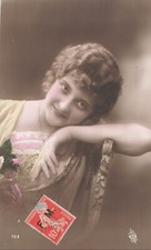 CP WOMAN PINK CHEEKS ARMRESTED BACK CHAIR - 31447