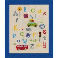 VERVACO  0150884  ABC dans la circulation  Kit  Broderie  Point de croix  Compté