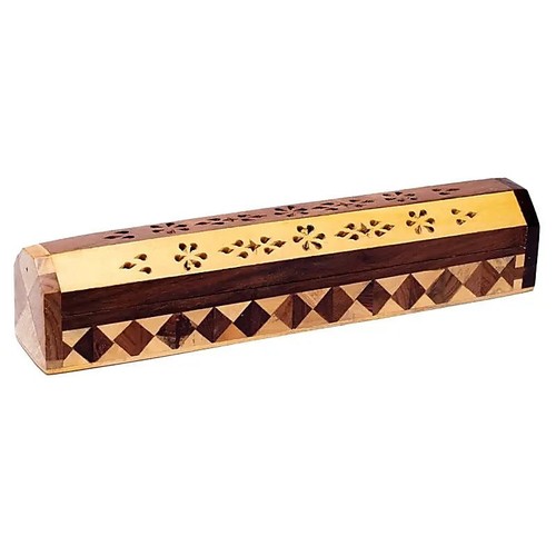 Boîte brûle encens damier - , en