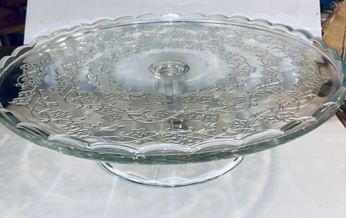 Ikea glass cake stand - glass,