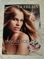 Publicité papier Parfum. Perfume Ad Guerlain Insolence de 2006 en anglais