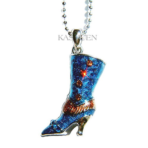 Bleu haut talons marron - haut,