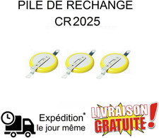 Lot 3 Piles de rechange CR2025
