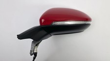 VOLKSWAGEN GOLF MK7 MK7.5 2013-2020 LEFT PASSENGER WING MIRROR RED 9 PIN OEM