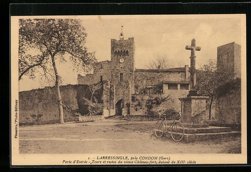 Cpa larressingle porte - cpa,