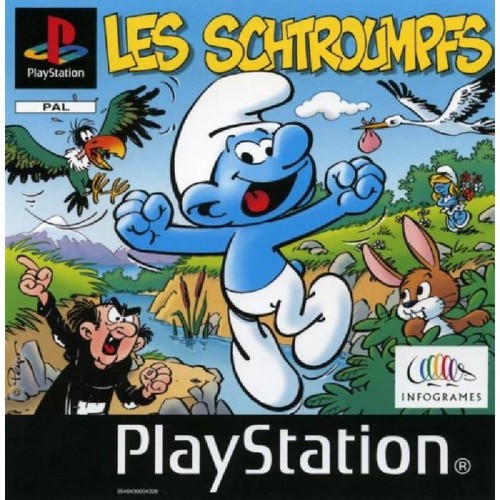 Jeu ps1 les schtroumpfs - jeu,