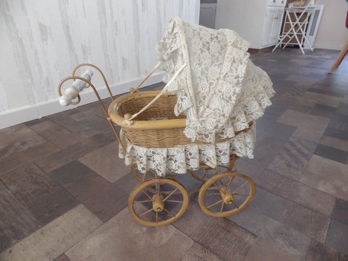 Landau ancien pour poupees - ancien,