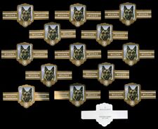 BELGIAN SHEPHERD DOG MALINOIS ORIGINAL VINTAGE DUTCH CIGAR BANDS x 14