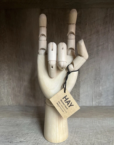 Hay wooden hand poseable - wooden,