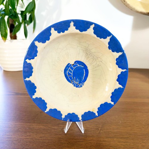 Assiette signée art - signée, déco