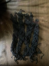 90 Real Human Hair Dreadlocks 25 inches Black