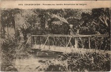 CPA AK VIETNAM SAIGON Jardin Botanique - Ponceau INDOCHINA (1222229)