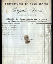 CHATEAUNEUF-sur-CHER (18) ROOFING sets "doll brothers" in 1912