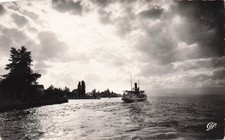 74 THONON LES BAINS SOLEIL COUCHANT SUR LES RIVES DU LAC LEM