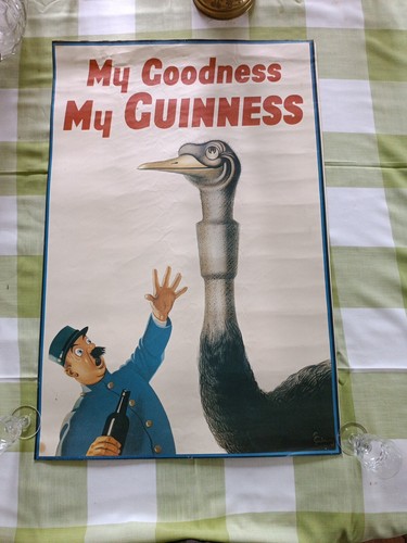Affiche ancienne bière - ancienne, m'y
