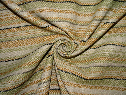 Rideau tissu tissé rayure - tissé,