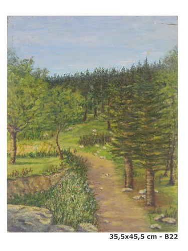 Tableau paysage alpes piémont - tableau,