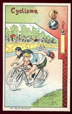 CHROMO PUBLICITAIRES . Digestif JOST Laxopurge vélo cyclisme