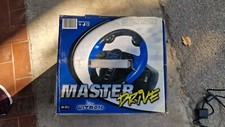 Ps2 MASTER DRIVE Blue & Black Play Station Steering Wheel 