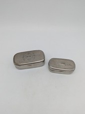 Lot de 2 Boites à priser, Tabatière en métal, Anciennes, Vintage