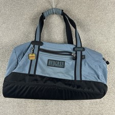 Hedgren Urban Gear Blue Black Travel Duffel Bag Nylon Gym Tote Vintage Y2K