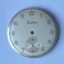 NEUF STOCK CADRAN POUR MONTRE MARQUE CERTINA INCABLOC @ 29,8 MM DE DIAMETRE NOS