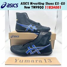 Chaussures de lutte ASICS EX-EO neuves TWR900 1083A001 noir bleu or homme per...
