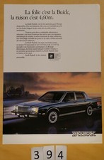 BUICK SKYLARK V6 Prospectus 2 pages Français 198?
