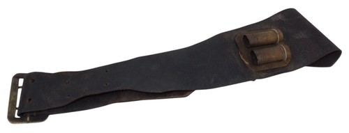 Baudrier cuir noir porte - en,