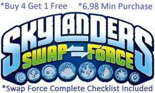 *Buy 4=1Free Skylanders Swap Force Complete UR Set w Checklist*$6.98Minimum?