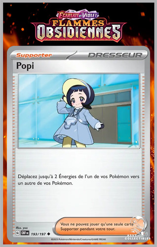 Carte pokémon popi - popi, 193/197