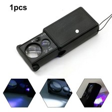 30X 60X Pockets Magnifying Magnifier Jeweler Eye Glass Loupe Loop LED Light