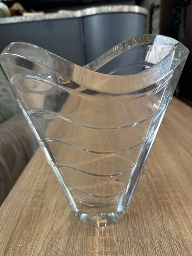 Vase wave cristal clair de - wave,