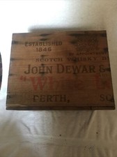 Vintage Scottish Dewars Wooden