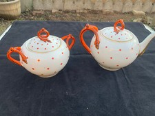 Ancienne Cafetière et Pot à Sucre en Porcelaine de Paris 19 ème Napoléon III