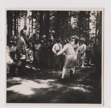 old photo ?️ duel fencing wood Germany circa 1930
