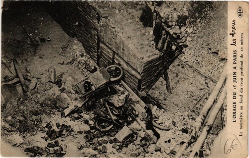 Cpa orage juin a paris - du,