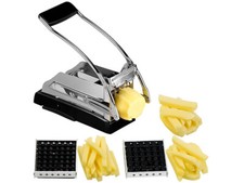 Coupe-frites avec 3 grilles