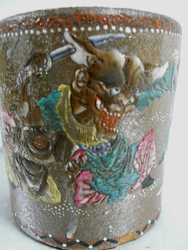 Pot terre cuite emaille - pot,