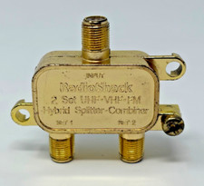 RADIO SHACK 2 Set UHF VHF FM Hybrid Combiner Splitter for Coax Cable TV Radio