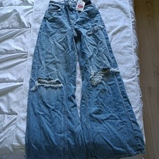 BERSHKA Pantalon jean denim