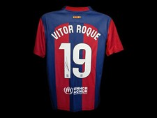 Vitor Roque Barcelona Signed 23/24 Football Shirt COA