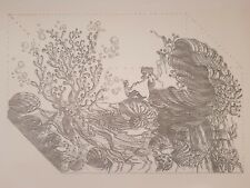 1992 Eurodisney Disney land Paris Original Concept Art Parade PROP Blueprint Cel