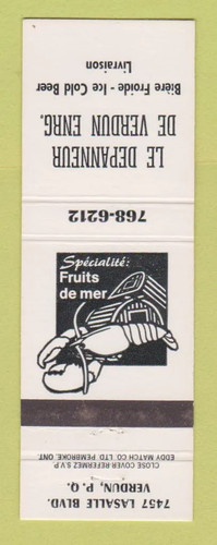 Matchbook cover le depanneur - matchbook,