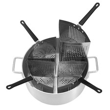 Cuiseur à Pâtes, Marmite En Aluminium, Cuiseur Vapeur, Inserts pour Ustensiles