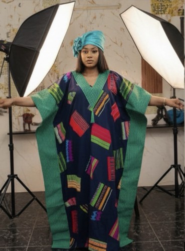 Robe femme caftan multicolore - caftan,