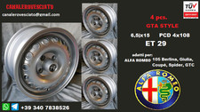 4 Jantes alliage gta Alfa Romeo Giulia 6,5x15 4x108 et29 berline spider  coupè