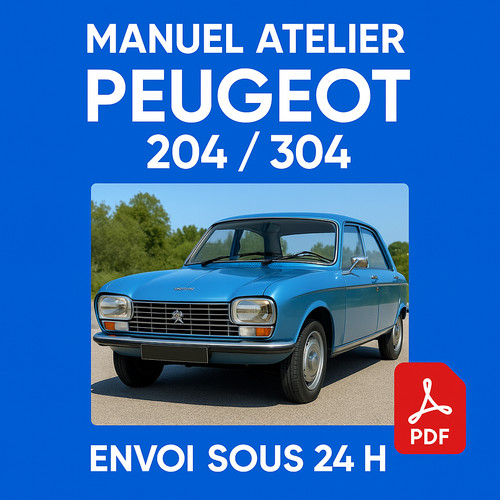Manuel atelier peugeot - peugeot, 204